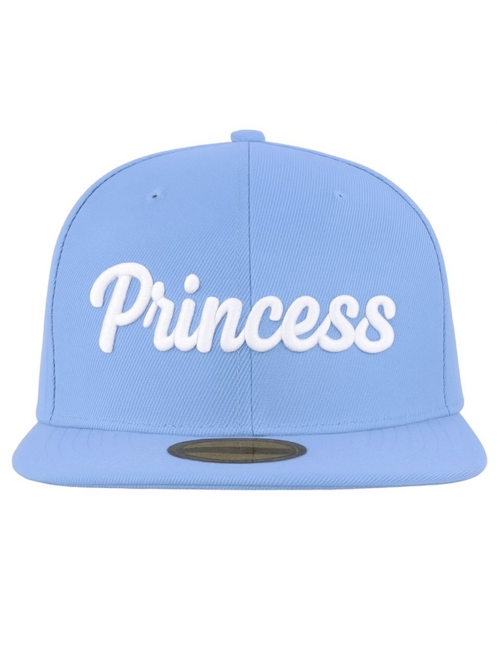 🩵 Princess Snapback Hat Blue White Embroidered Baseball Cap Cute Aesthetic Girly